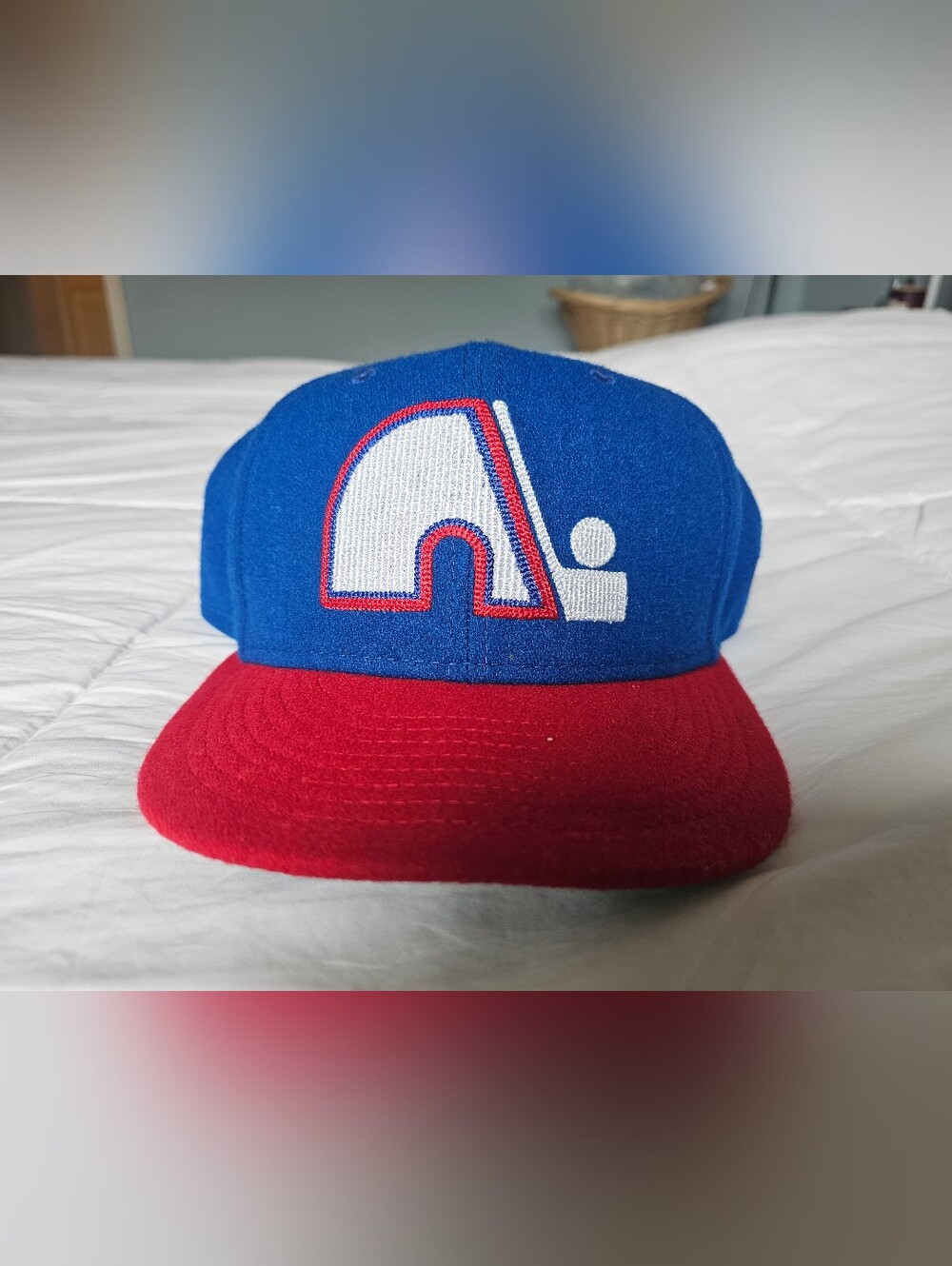 New Era 59FIFTY Blue Quebec Nordiques Fitted Hat Size 7 1/2